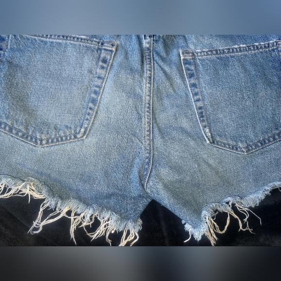 🤩❤️‍🔥 Edwin Distressed CAI Short Cut Off Jean Shorts Sz 27 - Picture 6 of 10